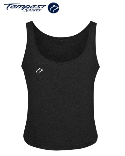 Tempest Women's oversized tank top - Charcoal